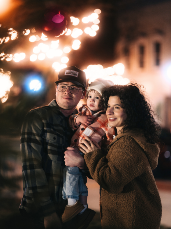 Family walking at Paint Creek Recreation Trails