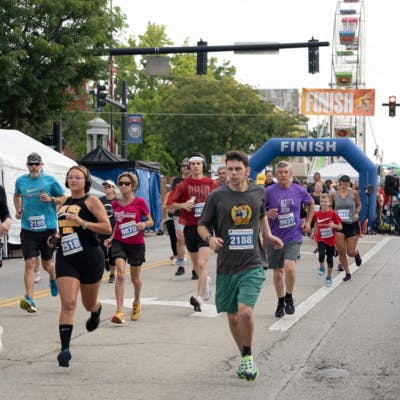 An image of runners from the Scarecrow 5K and 10K