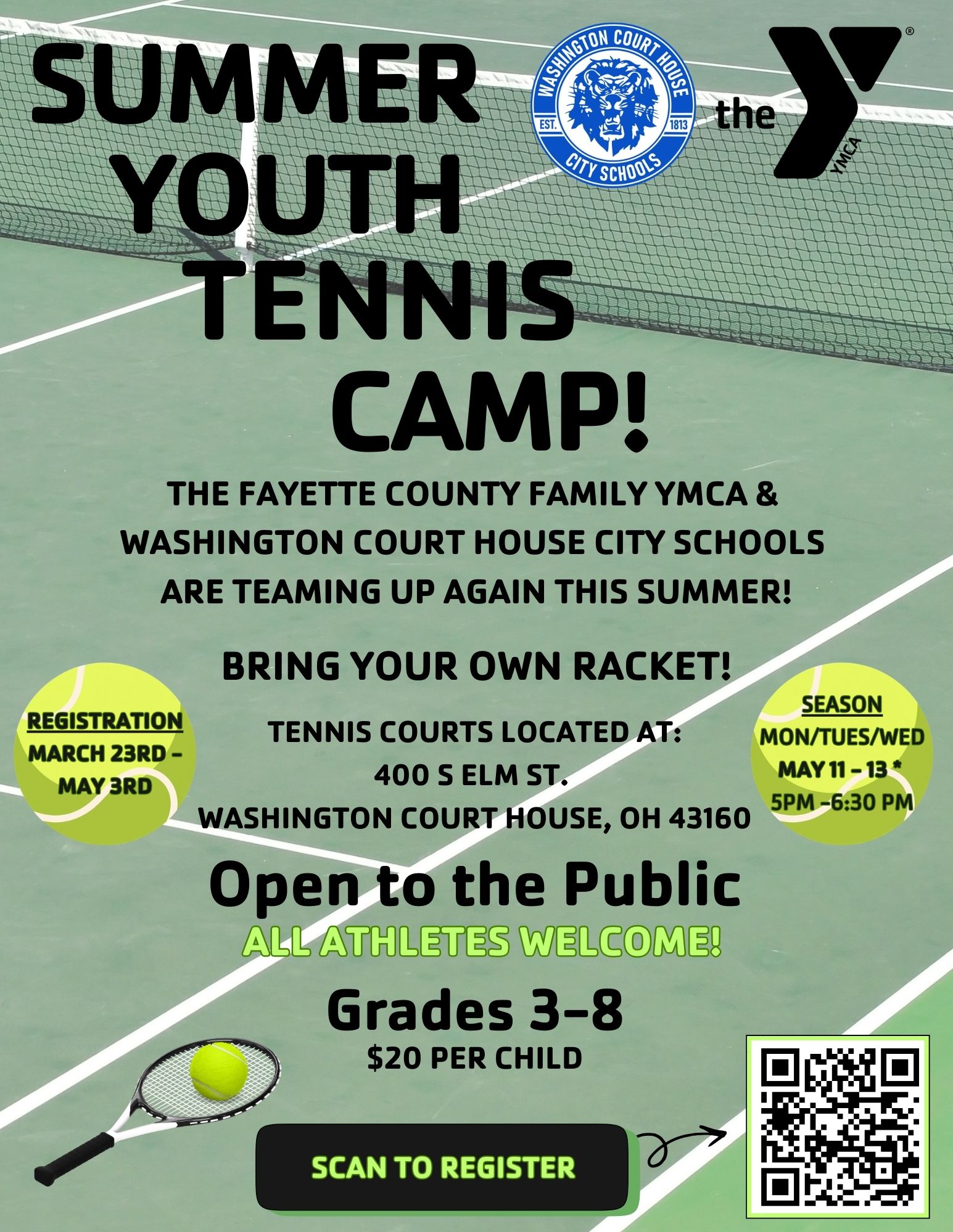 Summer Youth Tennis Camp