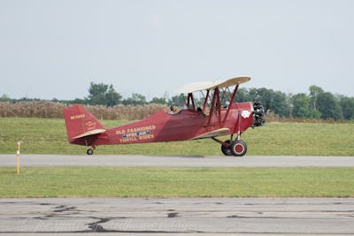 An image of a bi-plane ride at the Fayette County Airport
