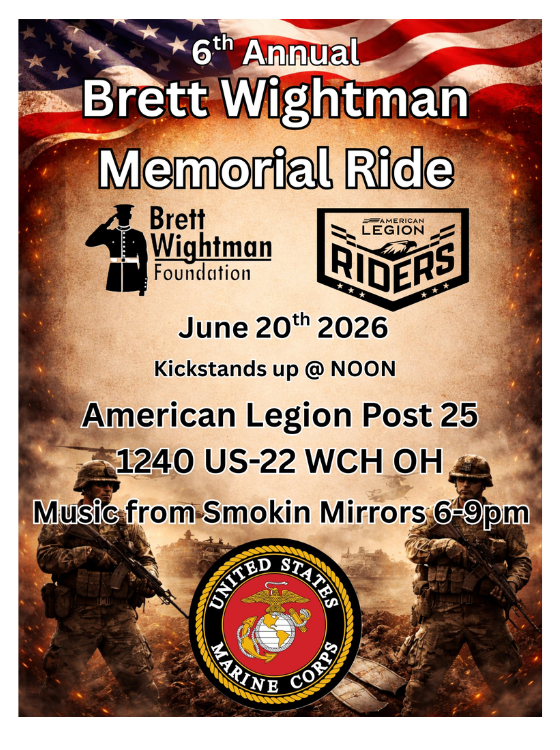 6th Annual Brett Wightman Memorial Ride